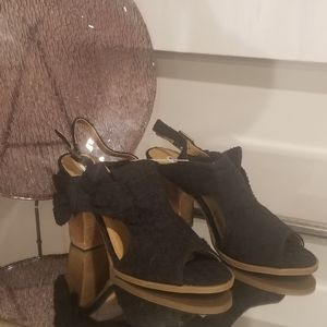 NOT RATED Peep Toe Bootie w/bow detail
